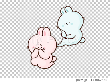 A rabbit, having left its body to observe itself while it cries (depersonalization/dissociative disorder) A rabbit, having left its body to observe itself while it cries (depersonalization/dissociative disorder) 143067540