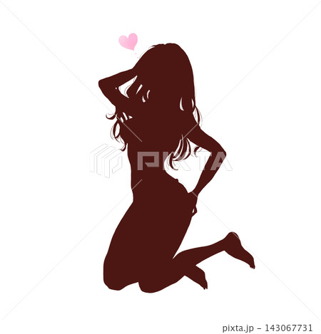 セクシーな女性 シルエット セクシーな女性 シルエット 143067731