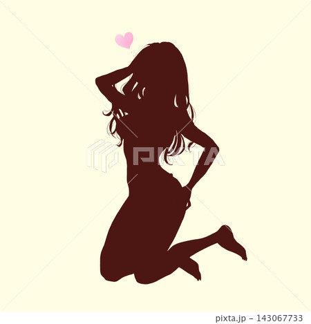 セクシーな女性　シルエット 143067733