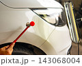 Removing dents on the car. PDR technology. Car body repair without painting. 143068004
