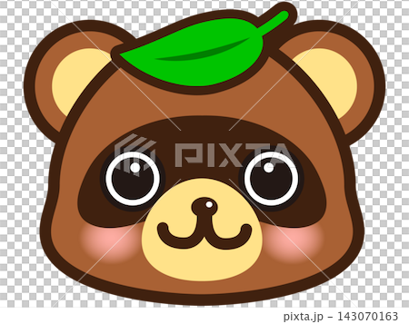 貉臉圖示插畫素材 4 貉臉圖示插畫素材 4 143070163