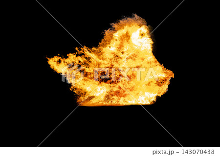 Abstract fire flames isolated on a black background. 143070438