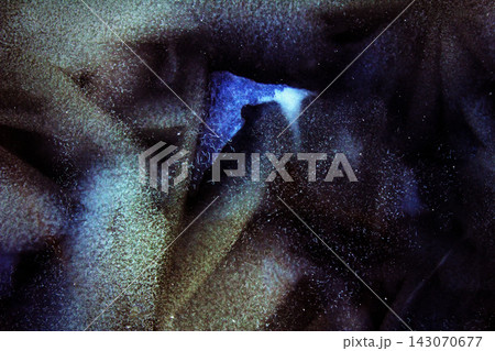 macro structure, pattern and crystals of newly formed ice 143070677
