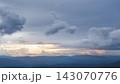 Beautiful landscape of mountain range during sunrise morning dawn. Mountain peaks with cloud and sunlight at dawn. Chiang Mai, Thailand. 143070776