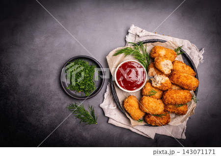 Delicious Potato Croquettes 143071171