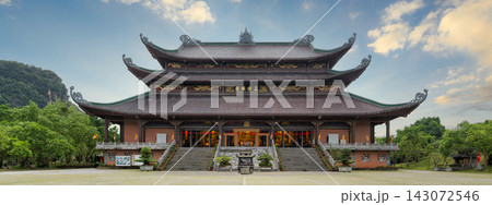 Dien Tam The or Three Periods Hall at Bai Dinh Pagoda in Ninh Binh, Vietnam 143072546