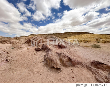 Kholot Tsivoniyim - mountains and dunes of multi-colored sand 143075717
