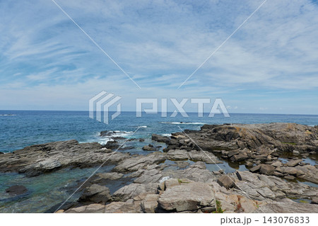 舳倉島 岩礁海岸 日本海 143076833