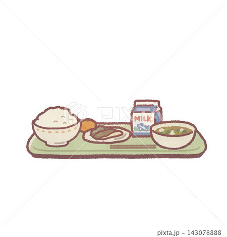 給食のイラスト 給食のイラスト 143078888