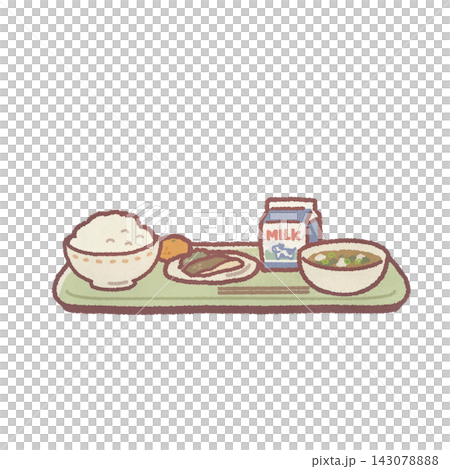 給食のイラスト 給食のイラスト 143078888