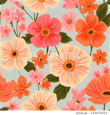 seamless digital print floral allover geometric design seamless digital print floral allover geometric design 143079352