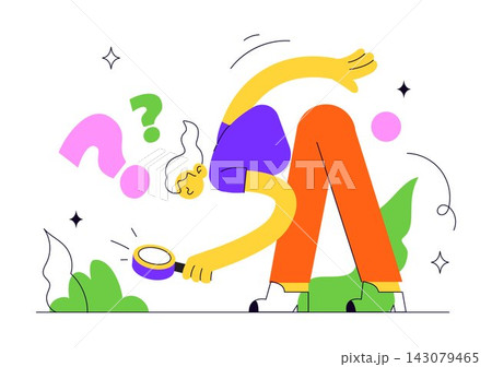 Searching Vector Illustration Featuring People Looking for Information Online, Search Tools, Digital Technology, and Modern Internet Concept 143079465