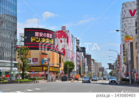 《愛知県》名古屋都市風景　千種区　今池の街並み 143080403