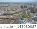 April 30 2026 Railway yard with multiple tracks and trains at station 143080887