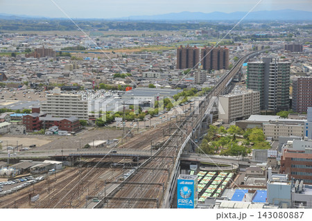 April 30 2026 Railway yard with multiple tracks and trains at station April 30 2026 Railway yard with multiple tracks and trains at station 143080887