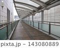 April 30 2026 Covered pedestrian walkway with curved canopy and modern architecture 143080889