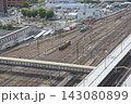 April 30 2026 Railway yard with multiple tracks and trains at station 143080899