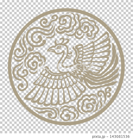Phoenix and cloud pattern Phoenix and cloud pattern 143081536