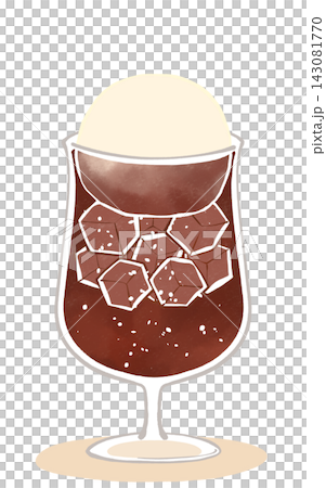 Coke float illustration Coke float illustration 143081770
