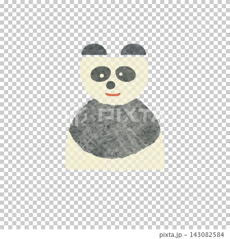 一幅可愛又輕鬆的插畫,描繪了一隻微笑、看著某些東西的熊貓。 一幅可愛又輕鬆的插畫,描繪了一隻微笑、看著某些東西的熊貓。 143082584