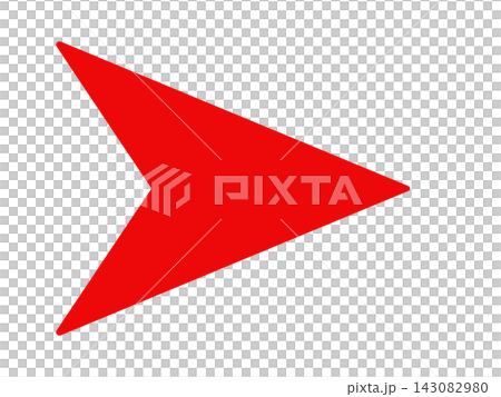 Illustration of a red arrow Illustration of a red arrow 143082980