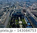 Panoramic view of Paris from the top of Tour Montparnasse with La Defense business district and urban cityscape. High quality photo 143084753