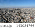 Panoramic views of Paris from the Montparnasse Tower observation deck with city skyline, urban architecture and landmarks. High quality photo 143084766