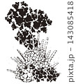 爆発エフェクトの漫画背景素材 143085418