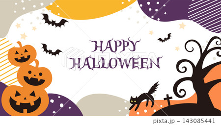 ハロウィンの背景イラスト 143085441