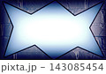 Acute angled polygon with a blue gradient on an old brick wall 143085454