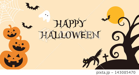 ハロウィンの背景イラスト ハロウィンの背景イラスト 143085470