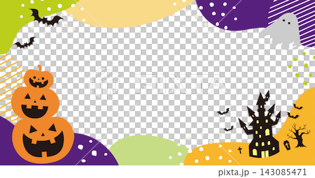 ハロウィンの背景イラスト 143085471