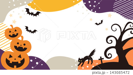 ハロウィンの背景イラスト ハロウィンの背景イラスト 143085472