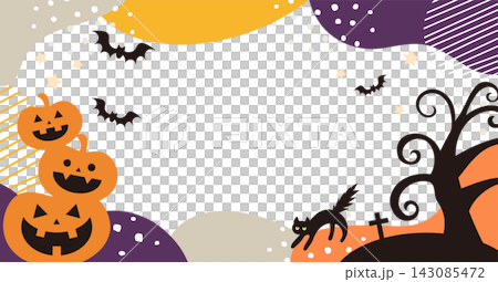 ハロウィンの背景イラスト ハロウィンの背景イラスト 143085472
