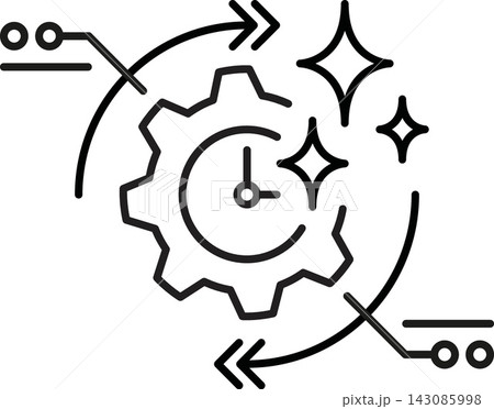 Workflow Optimization Enhancement Line Icon 143085998