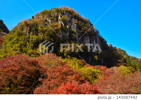 秋 大分県 深耶馬渓 一目八景 秋 大分県 深耶馬渓 一目八景 143087492
