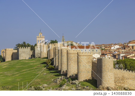 Medieval Walls in Avila, UNESCO site, Castile and Leon, Spain 143088830