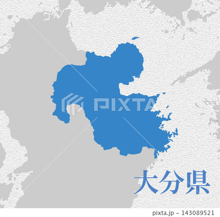 大分県 日本地図 大分県 日本地図 143089521