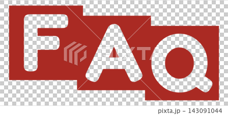 FAQ icon red 143091044