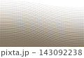 レトロなハーフトーン波模様の背景 143092238