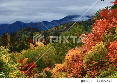 紅葉の山 143092311