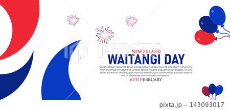 Waitangi Day Poster Banner and Background Design Template Illustration for February 6 New Zealand National Day Theme Waitangi Day Poster Banner and Background Design Template Illustration for February 6 New Zealand National Day Theme 143093017