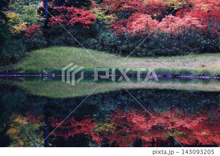 紅葉の映り込み 紅葉の映り込み 143093205