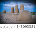 Los Dedos Punta del Este Blue Hour Sculpture Hand 143093381