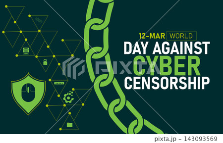 World Day Against Cyber Censorship, March 12 Vector, Chained Mouse Lock Internet, Blue Ribbon Awareness Poster, Flat Design Digital Freedom Net Neutrality Banner Illustration Stock Graphic World Day Against Cyber Censorship, March 12 Vector, Chained Mouse Lock Internet, Blue Ribbon Awareness Poster, Flat Design Digital Freedom Net Neutrality Banner Illustration Stock Graphic 143093569