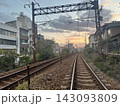 線路のある風景 143093809