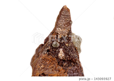 Macro Mineral Stone Anatase on white background 143093927