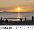 福津市宮司浜の夕暮れ 143094372