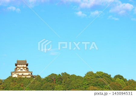 愛知県犬山市、国宝犬山城の風景 143094531