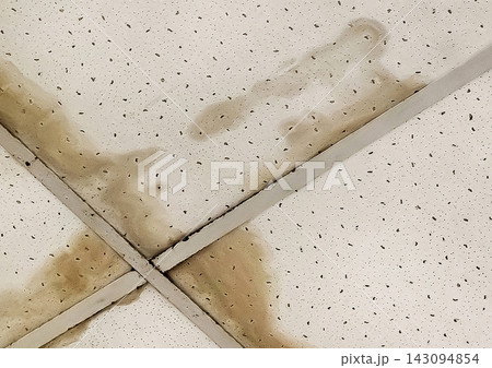 Leaking ceiling, old dirty water on the roof or flooding of neighbors, ceiling repair Leaking ceiling, old dirty water on the roof or flooding of neighbors, ceiling repair 143094854